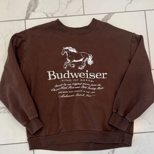 Budweiser Chocolate Crewneck Sweater